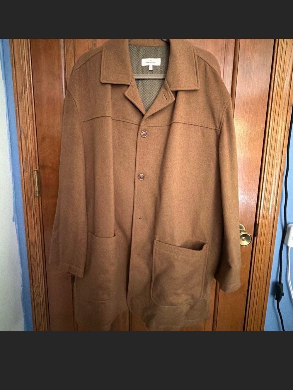 Ermenegildo Zegna Brown 100% Cashmere Coat